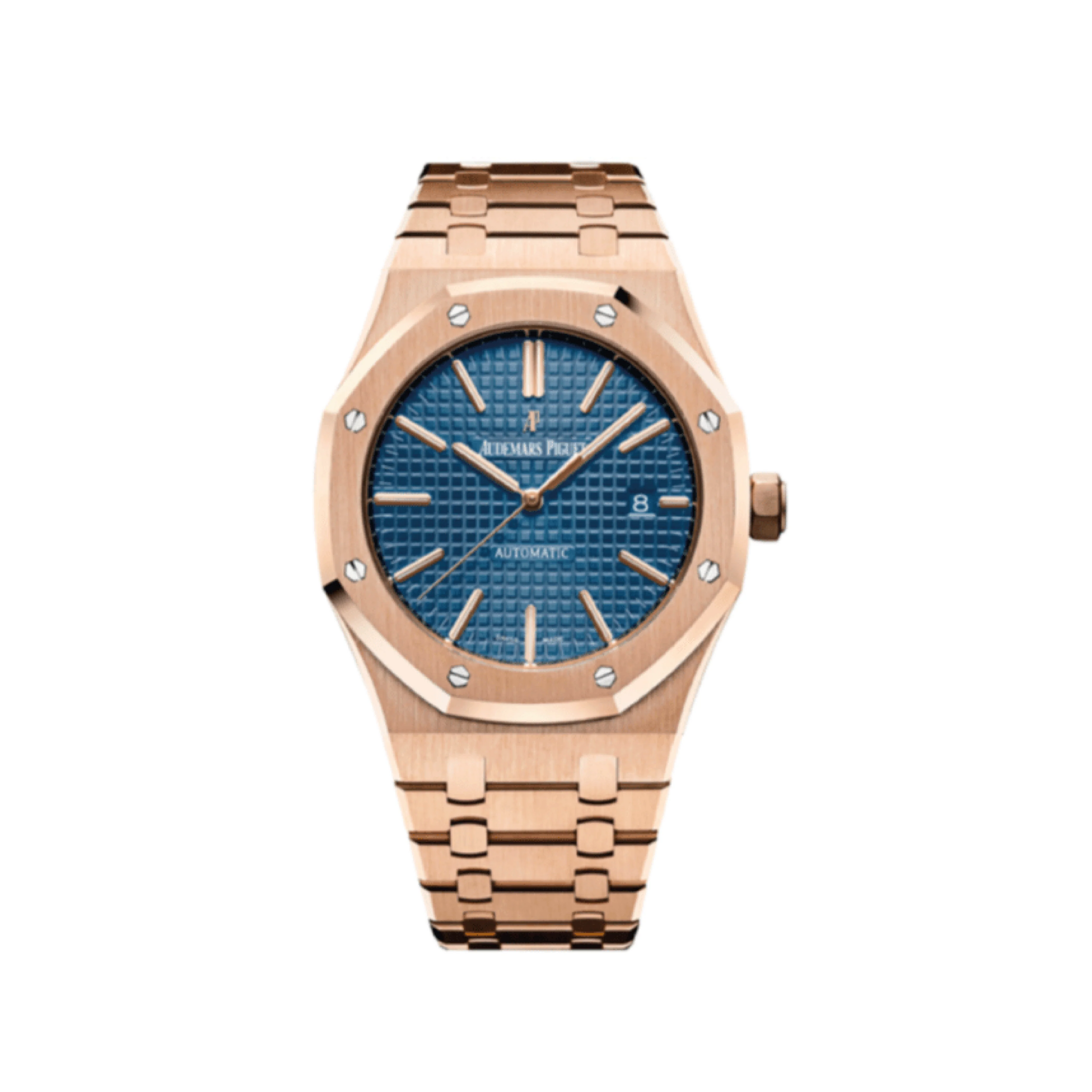 Audemars Piguet Royal Oak Rose Gold Blue