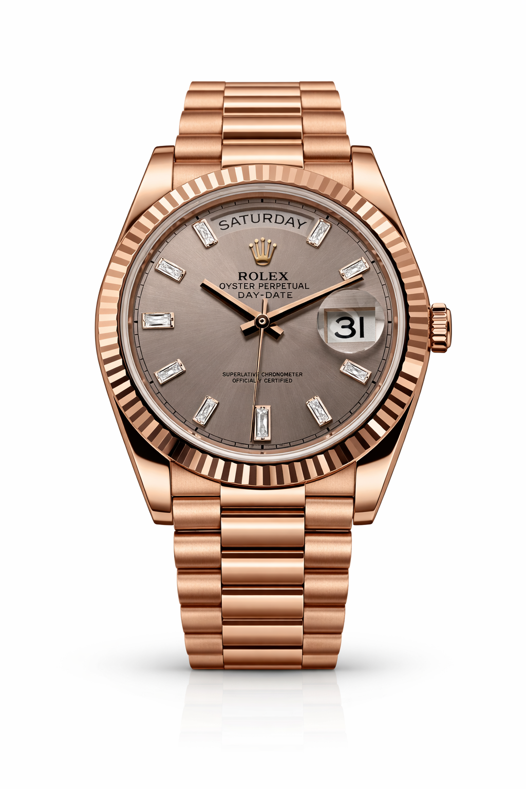 Rolex DayDate Rose Gold Grey